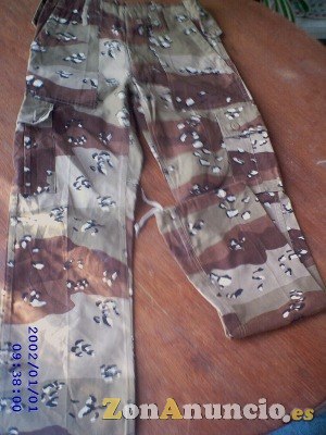 PANTALÓN MILITAR CAMUFLAJE ORIGINAL.
